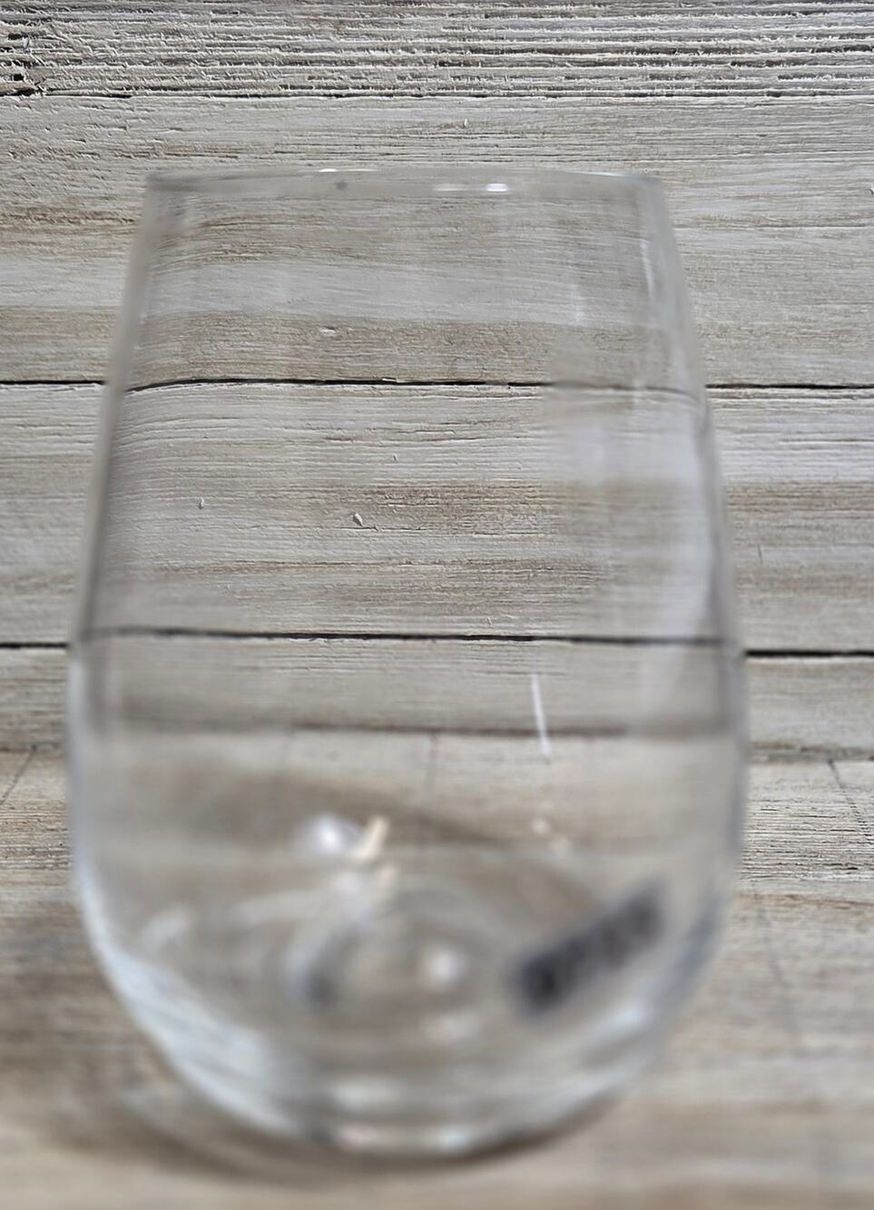 Lenox Tuscany Peak Stemless Wine Glass Lead Free Crystal Hand Blown Signed 4.5"